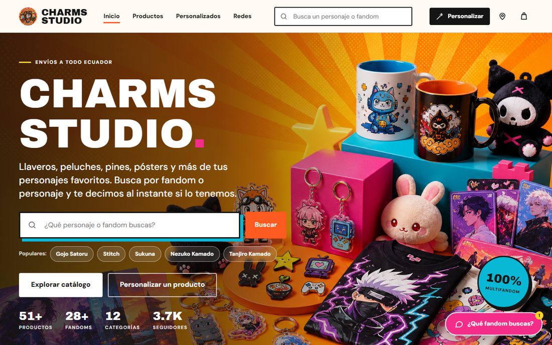 Charms Studio — tienda de merch de anime y fandom
