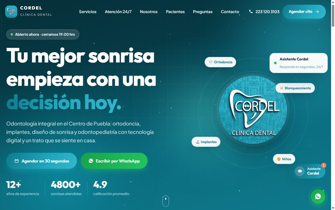 Clínica Cordel — clínica dental en Puebla