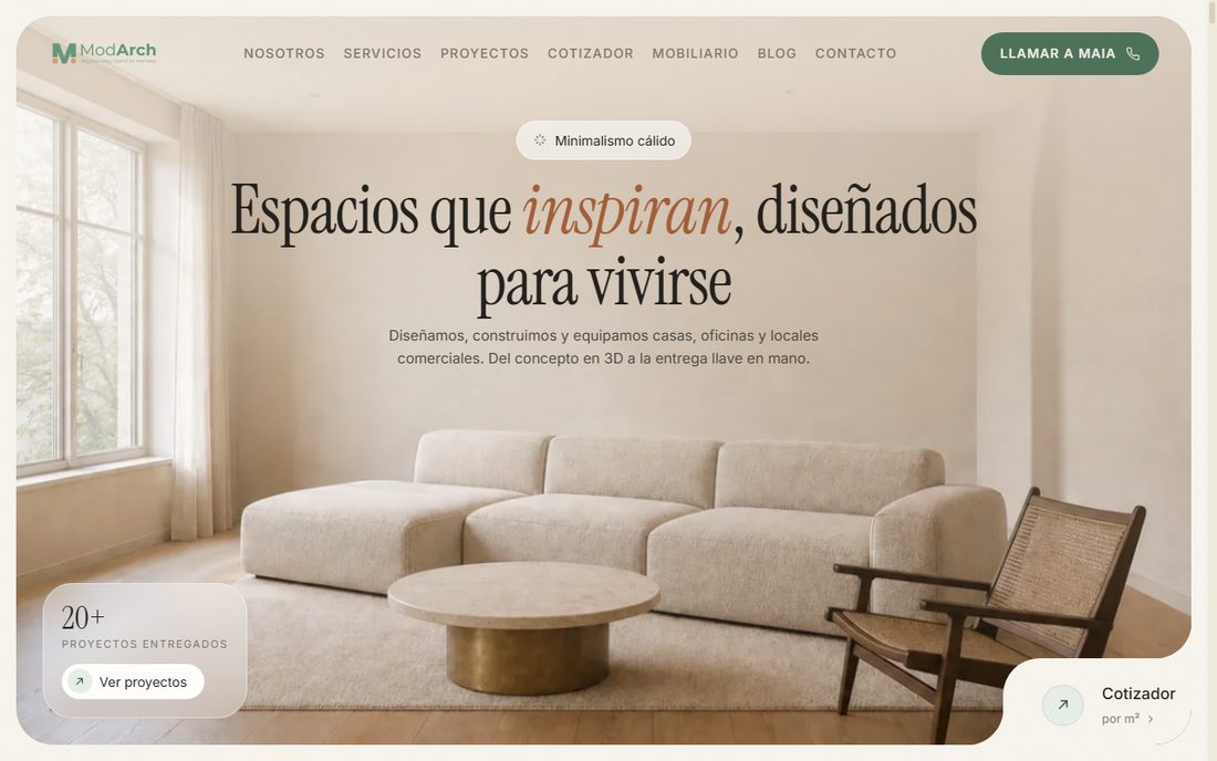 ModArch — estudio de arquitectura y diseño de interiores