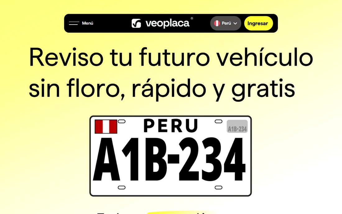Veoplaca — revisión de vehículos por placa